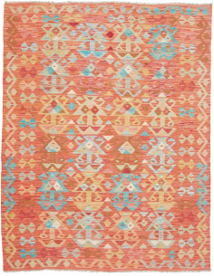 Rug Kilim Afghanistan 148x197 Coral Orange Ligh