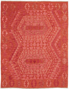 Rug Kilim Afghanistan 156x198 Red Orange Pink