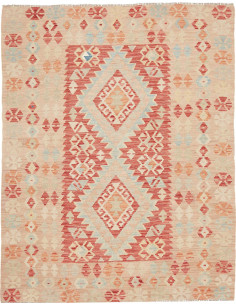 Tappeto Kilim Afghanistan 144x187 Beige Crema R