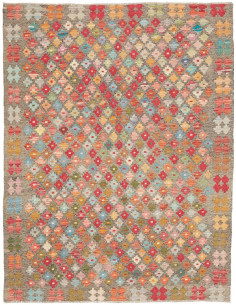 Tappeto Kilim Afghanistan 150x198 Grigio Terra