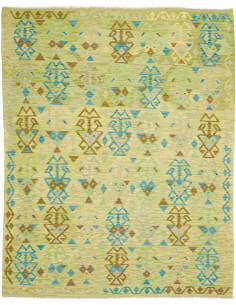 Rug Kilim Afghanistan 162x205 Light Green Turqu