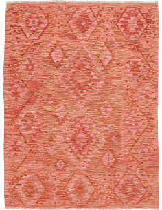 Tappeto Kilim Afghanistan 149x195 Corallo Rosat