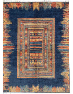 Rug Siva Pakistan 170x235 Navy Blue Terracotta
