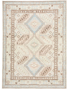 Tappeto Kazak Afghanistan 155x209 Avorio Crema