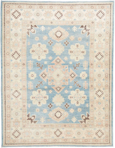 Rug Kazak Afghanistan 158x205 Light Blue Ivory