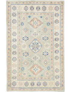 Rug Kazak Afghanistan 118x182 Mint Green Cream