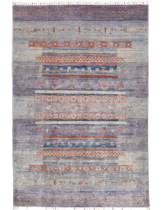 Rug Siva Pakistan 167x248 Blue Grey Lavender Te
