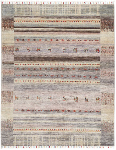 Rug Siva Pakistan 155x194 Light Grey Beige Brow