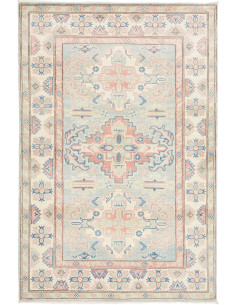 Tappeto Kazak Afghanistan 119x180 Azzurro Paste