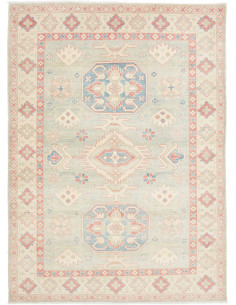 Rug Kazak Afghanistan 153x211 Aqua Green Antiqu