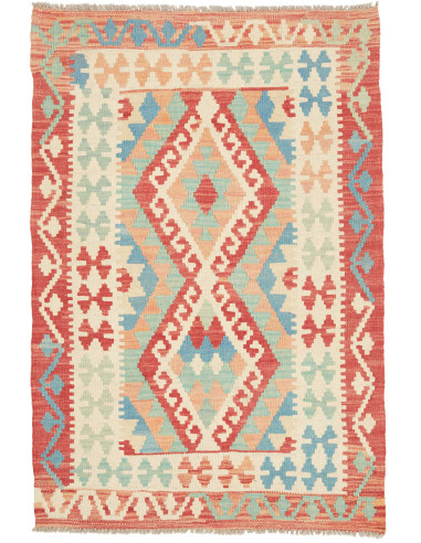 Rug Kilim Afghanistan 85x126 Terracotta Cream L