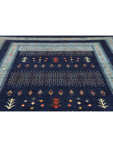 Tappeto Siva Pakistan 250x304 Blu Scuro Azzurro