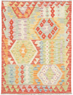 Tappeto Kilim Afghanistan 90x120 Multicolore Pa