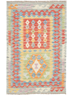 Rug Kilim Afghanistan 81x123 Light Grey Blue Re