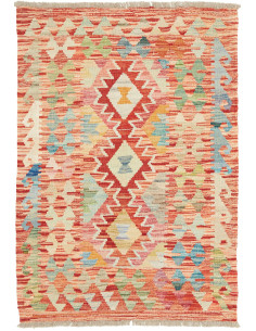 Tappeto Kilim Afghanistan 79x117 Rosso Terracot