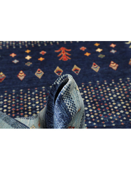 Tappeto Siva Pakistan 250x304 Blu Scuro Azzurro
