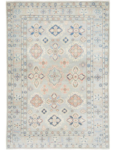 Tappeto Kazak Afghanistan 121x170 Azzurro Chiar