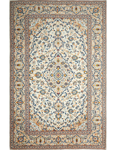 Kashan 193x300 Cm Kashan, Persia, Hand-carded Wool cotton