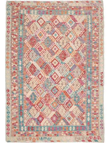 Hand Made Rug Kilim Afghanistan 173x242 Aqua Gr