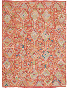 Hand Made Rug Kilim Afghanistan 174x239 Rust Or