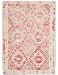 Hand Made Rug Kilim Afghanistan 180x238 Red Cre