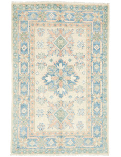 Hand Made Rug Kazak Afghanistan 61x94 Cream Lig