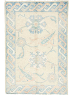 Hand Made Rug Kazak Afghanistan 63x91 Beige Lig