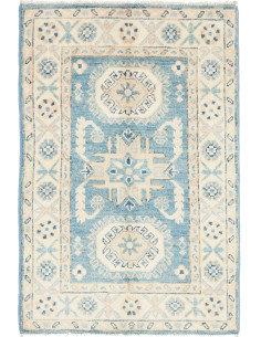Tappeto Originale Kazak Afghanistan 60x90 Blu C