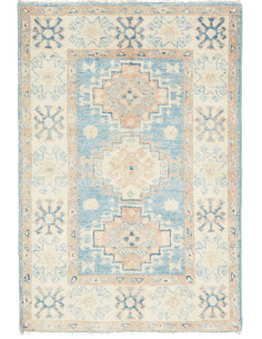 Tappeto Originale Kazak Afghanistan 59x87 Azzur