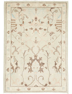Tappeto Originale Kazak Afghanistan 86x119 Crem