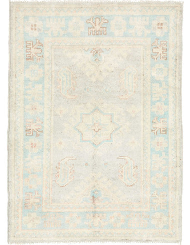 Hand Made Rug Kazak Afghanistan 66x92 Light Blu