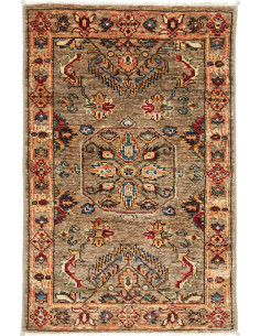 Hand Made Rug Kazak Fine Pakistan 59x95 Brown R