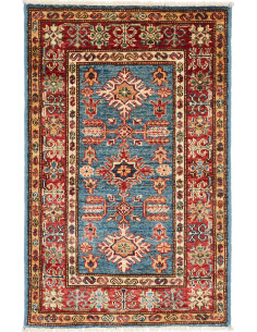 Hand Made Rug Kazak Fine Pakistan 60x89 Blue Re