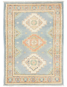 Hand Made Rug Kazak Afghanistan 80x114 Dusty Bl