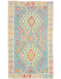 Hand Made Rug Kilim Afghanistan 93x152 Light Bl