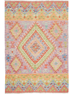 Hand Made Rug Kilim Afghanistan 99x146 Lavender