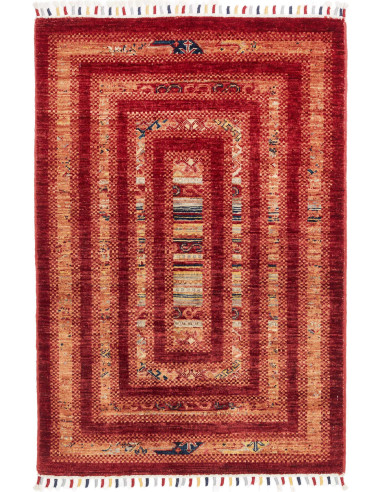 Hand Made Rug Siva Pakistan 80x116 Brick Red Go