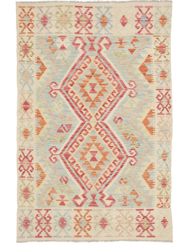 Hand Made Rug Kilim Afghanistan 97x148 Red Oran