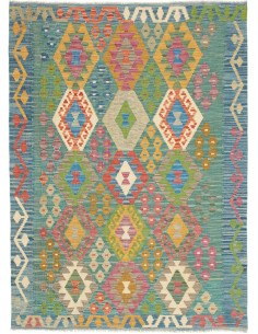 Tappeto Originale Kilim Afghanistan 127x173 Blu