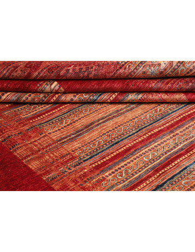 Tappeto Siva Pakistan 245x297 Rosso Beige