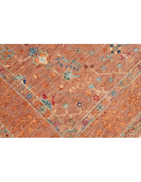 Rug Ziegler Fine Pakistan 166x238 Terracotta Blu