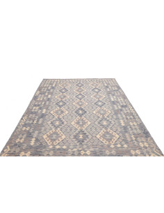 Tappeto Kilim Afghanistan 204x291 Blues Cream M 2
