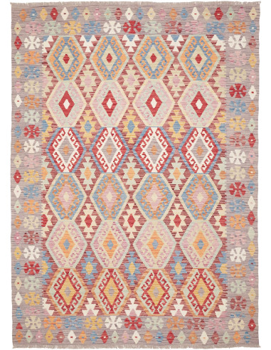 Kilim 169x248 Cm Kilim Afghanistan, Lana Cardata A Mano,