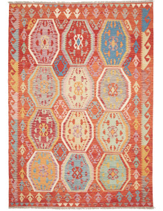 Kilim 184x258 Cm Kilim, Afghanistan, Lana Cardata A Mano