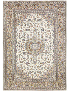 Tappeto Originale Kashan Persia 247x352 Crema B