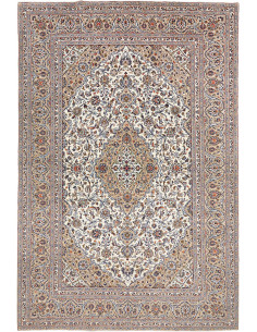 Tappeto Originale Kashan Persia 247x372 Crema B