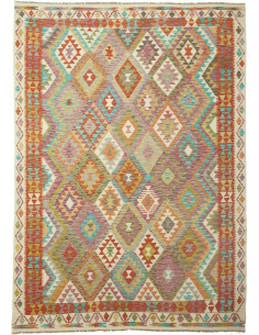 Kilim 204x290 Cm Kilim Afghanistan Hand-carded Wool Cotton