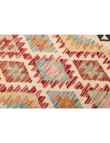Kilim 65x194 Cm Kilim, Afghanistan, Hand-carded Wool pile,