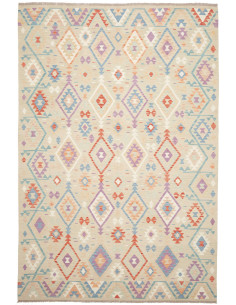 Tappeto Killim Afgahnistan 202x297 Beige Pastel