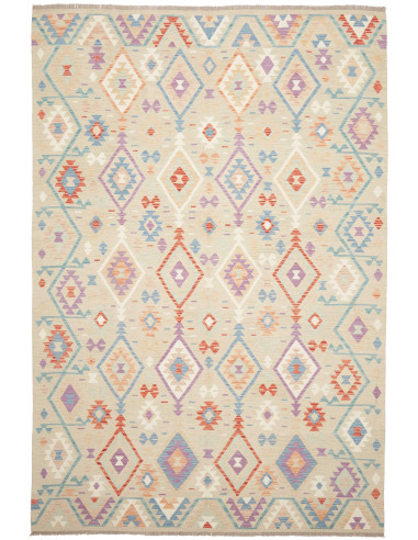Tappeto Killim Afgahnistan 202x297 Beige Pastel